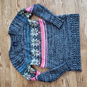 (S) American Eagle Outfitters Rainbow Wool Blend Knit Jegging Sweater Holiday